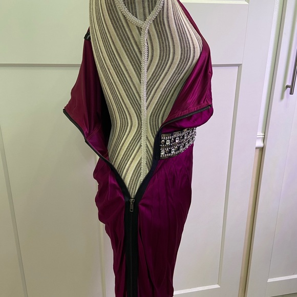 Moda International One-Shoulder Belted Dress. - Picture 7 of 11